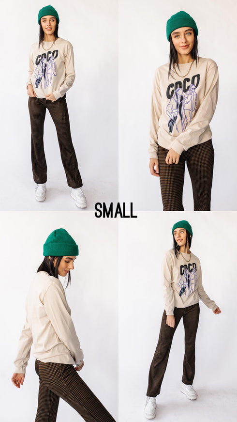 The Coco Long Sleeve Tee // Sand